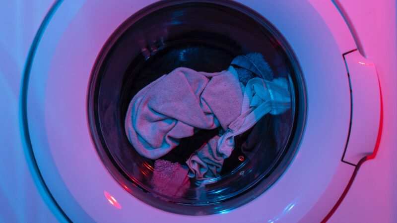 pink and green plastic container
